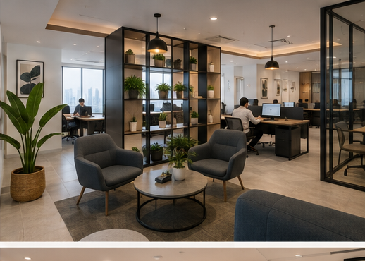 ABN Victor coworking and lounge area