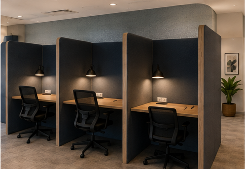 Focused private workspace at ABN Victor Business Center